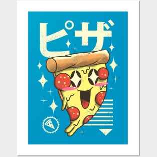 Kawaii Pizza Posters and Art